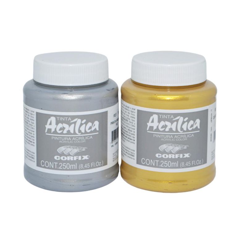 Tinta-Acrilica-Acrylic-Color-Metalica-Iridescente-250ml-Corfix--01-unidade--140-prata-iridescente