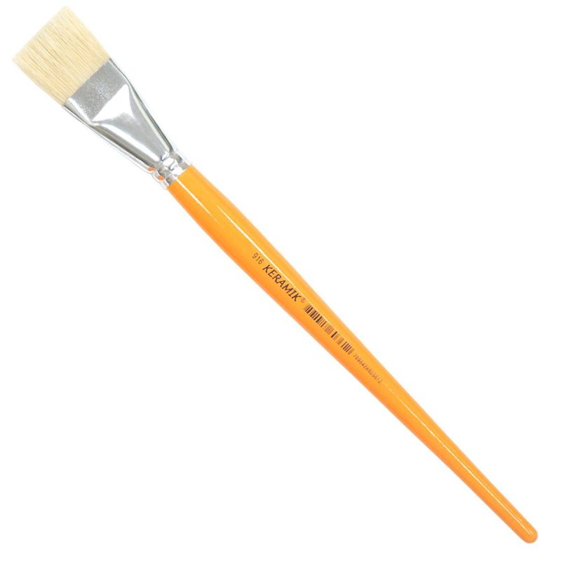 Pincel-Formato-Chato-C--Cabo-Longo-e-Pelo-de-Cerda-Natural-Ref.-916-Keramik--01-unidade--0