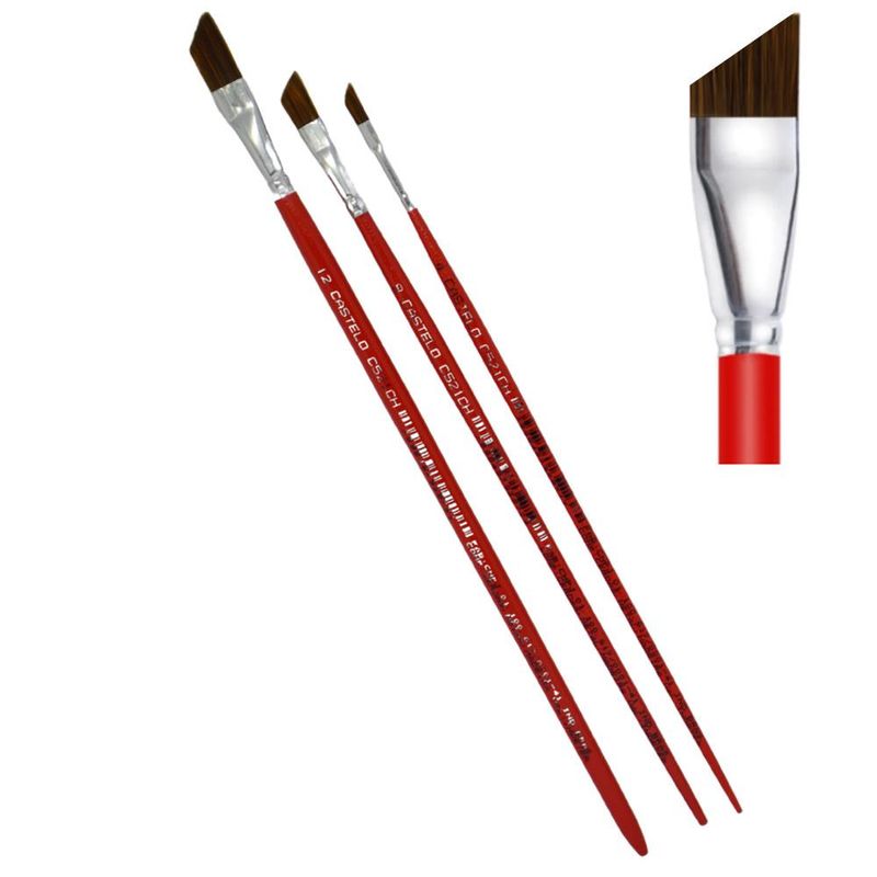 Pincel-Artistico-Formato-Chanfrado-C--Cabo-Longo-Filamento-Pelo-Orelha-de-Boi-Ref.-C521CH-Castelo-da-Arte--01-unidade--4