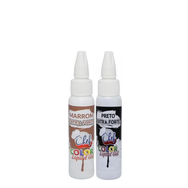 Corante Color Líquid Gel Extra Forte 25gr Chef Iceberg (01 unidade)-azul-marinho