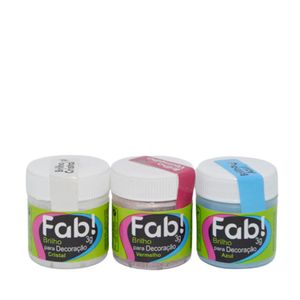 Brilho para Decoração em Pó 3gr Fab! (01 unidade)