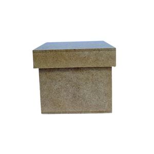 Caixa de MDF Tampa Sapato Quadrado Alta 9x9cm Ref.: 19020 Contraste (01 Unidade)