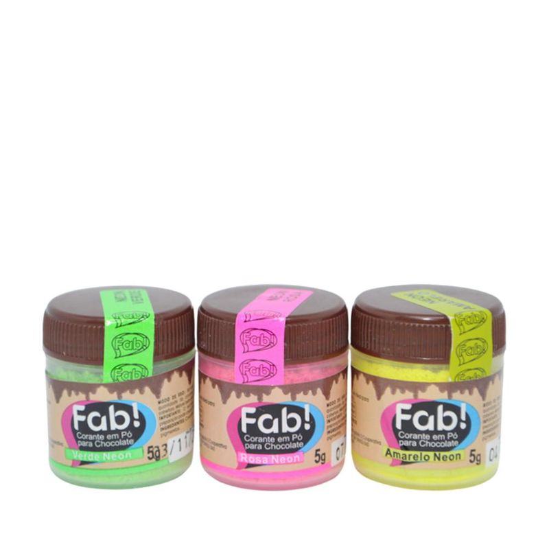 Corante em Pó para Chocolate 5gr Neon Fab! (01 unidade)-azul-neon