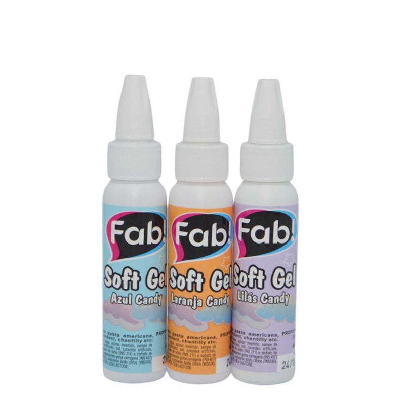 Corante Artificial Soft Gel Linha Candy 25gr Fab (01 unidade)-candy-azul