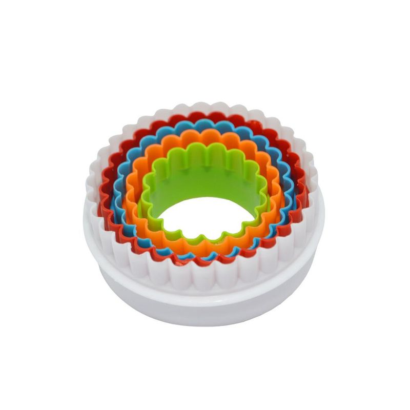 Kit-Cortadores-de-Plastico-Redondo-Ondulado-Colorido-Ref.-FT06-Silver-Chef--05-pecas-