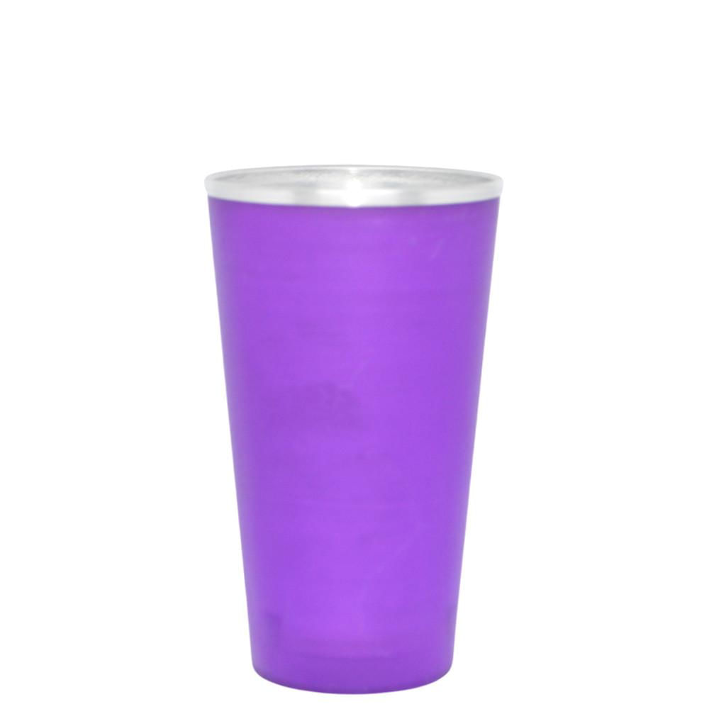 Copo de Alumínio C/ Revestimento de Plástico 350ml Roxo Paganelli ...