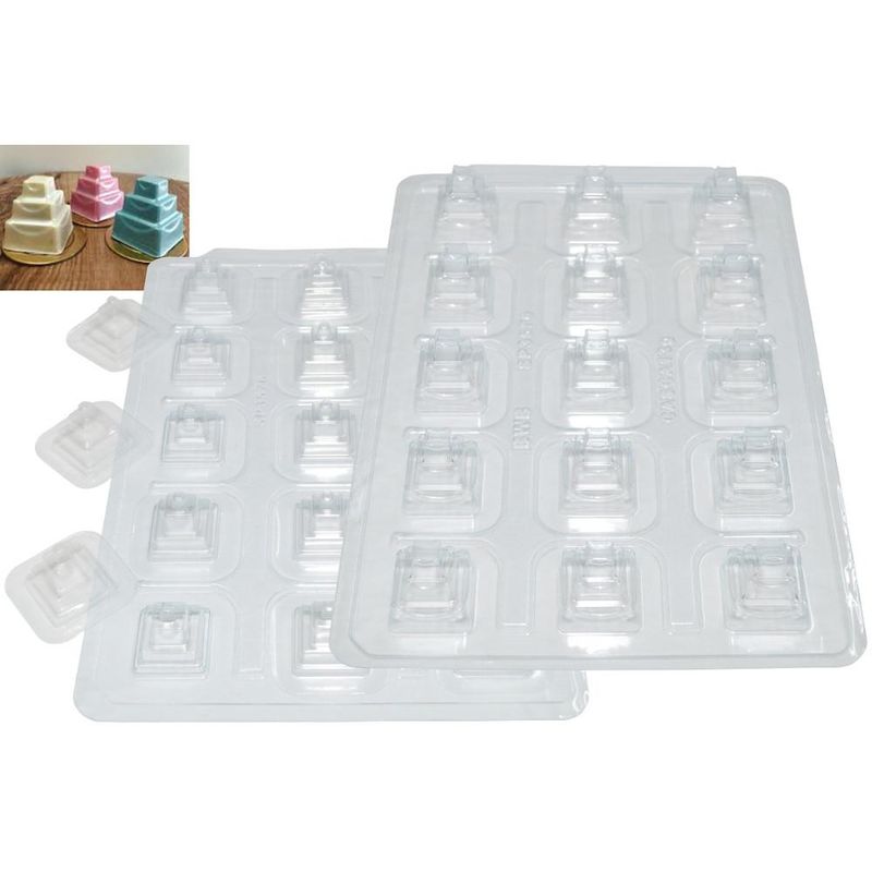 Forma-de-Acetato-com-Silicone-Bolo-Quadrado-Pequeno-SP-13gr-Ref.-3576-BWB--01-unidade-
