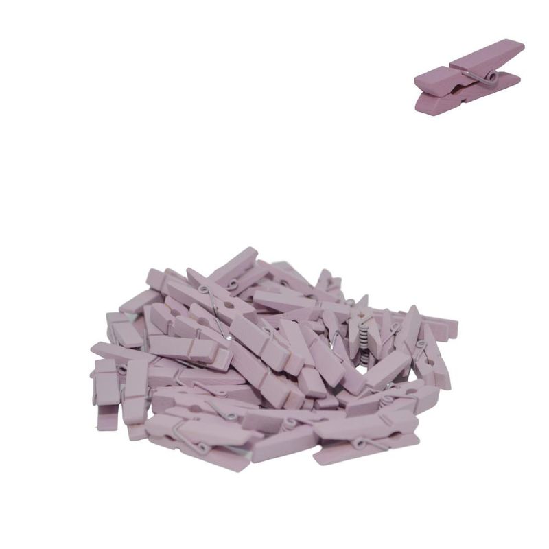 Mini-Pregador-de-Madeira-Lilas-35cm-Art-Lille--50-unidades-