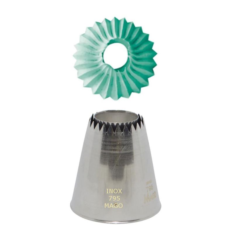 Bico de Inox para Confeitaria Especial 795 Ref. 7201 Mago (01 unidade)