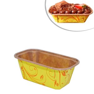 Forma de Papel S/ Tampa para Bolo Inglês Amarelo 100gr Ecopack (50 unidades)