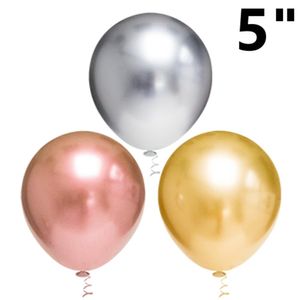 Balão de Látex Pic Pic Redondo Platino 5" Globos (25 unidades)
