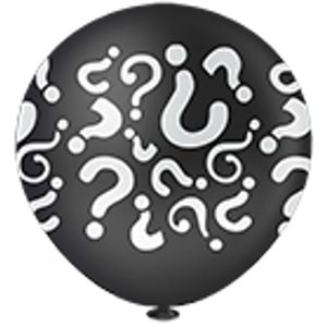 Balão de Látex Pic Pic Max Ball 350 Surpresa Preto/Branco 40" Globos (01 unidade)