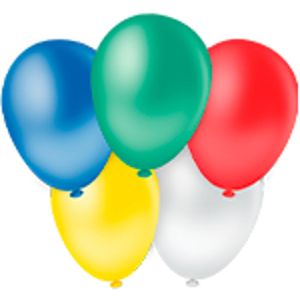 Balão de Látex Pic Pic Zerinho Liso Sortido 00" Globos (100 unidades)