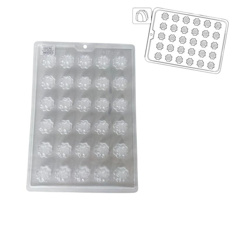 Forma-de-Acetato-Simples-Semiprofissional-Bombom-Ref.-4075-Crystal-Forming--01-Unidade-