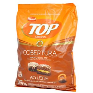 Cobertura Fracionada em Gotas Sabor Chocolate ao Leite Top Harald (1.010kg)