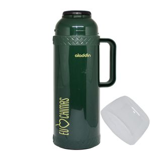 Garrafa Térmica de Mesa Eu Amo Chimas Verde Escuro C/Tampa de Rosca Aladdin (01 Litro)