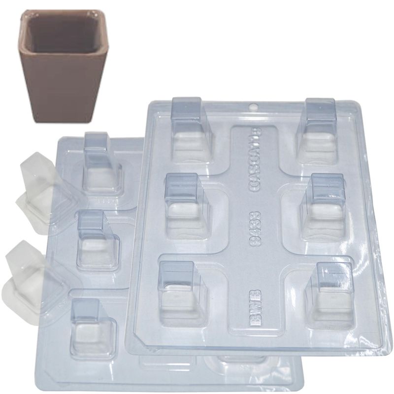Forma em Acetato com Silicone Caixinha Alongada Ref. 9433 BWB (01UND)