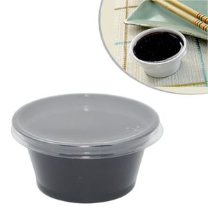Pote de Plástico Preto C/ Tampa Transparente 30ml I 695 Intraplast (10 unidades)