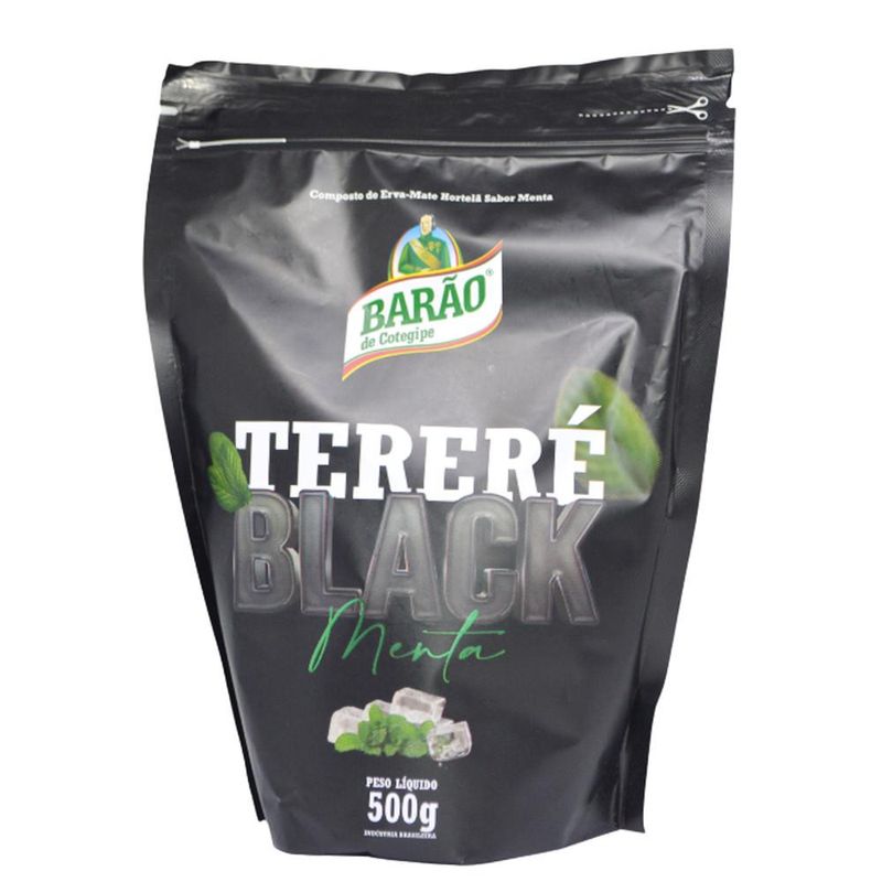 Composto-de-Erva-Mate-Terere-Black-Menta-Sabor-Hortela-C--Menta-Barao--500-gramas-