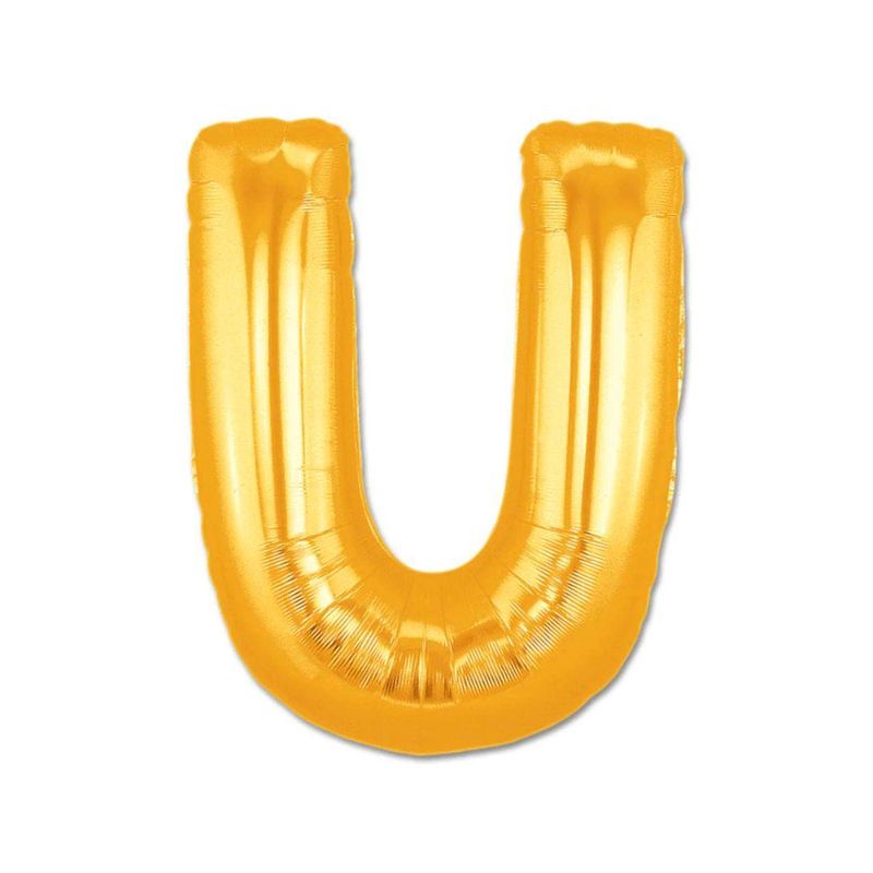 Balao-Metalizado-Globo-Letra-U-Dourado-40cm-Jupiter-Party--01-Unidade-