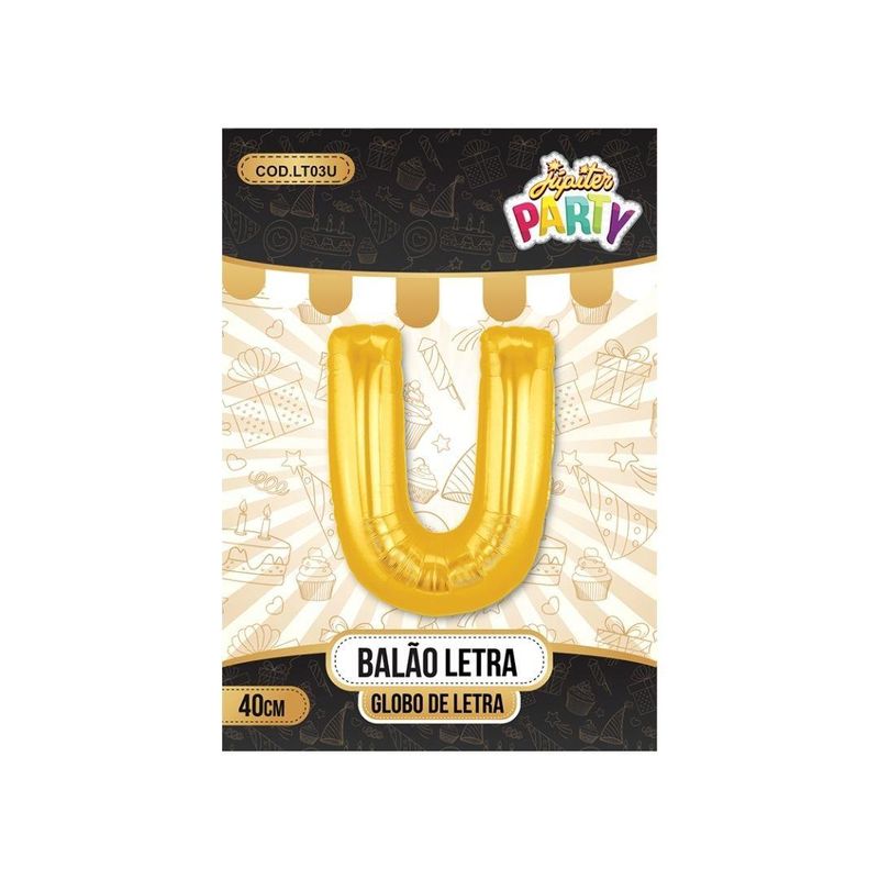 Balao-Metalizado-Globo-Letra-U-Dourado-40cm-Jupiter-Party--01-Unidade-