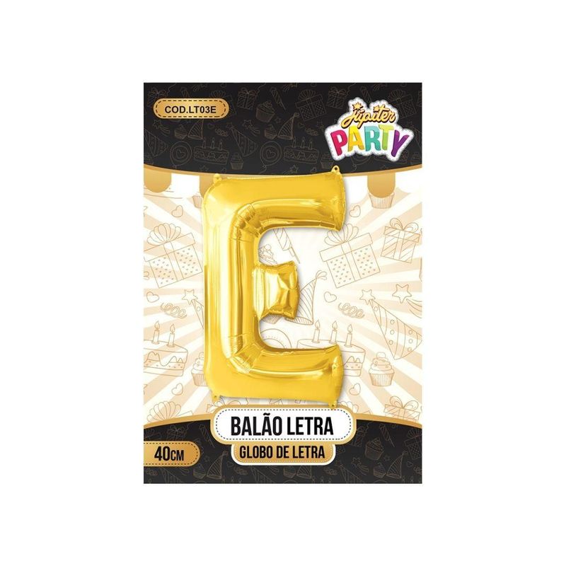 Balao-Metalizado-Globo-Letra-E-Dourado-40cm-Jupiter-Party--01-Unidade-