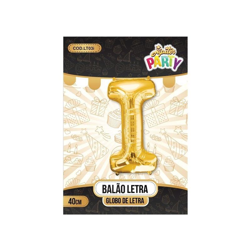 Balao-Metalizado-Globo-Letra-I-Dourado-40cm-Jupiter-Party--1-Unidade-
