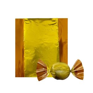 Embalagem para Trufas e Bombons Lisa Amarela Cromus (100 Unidades)