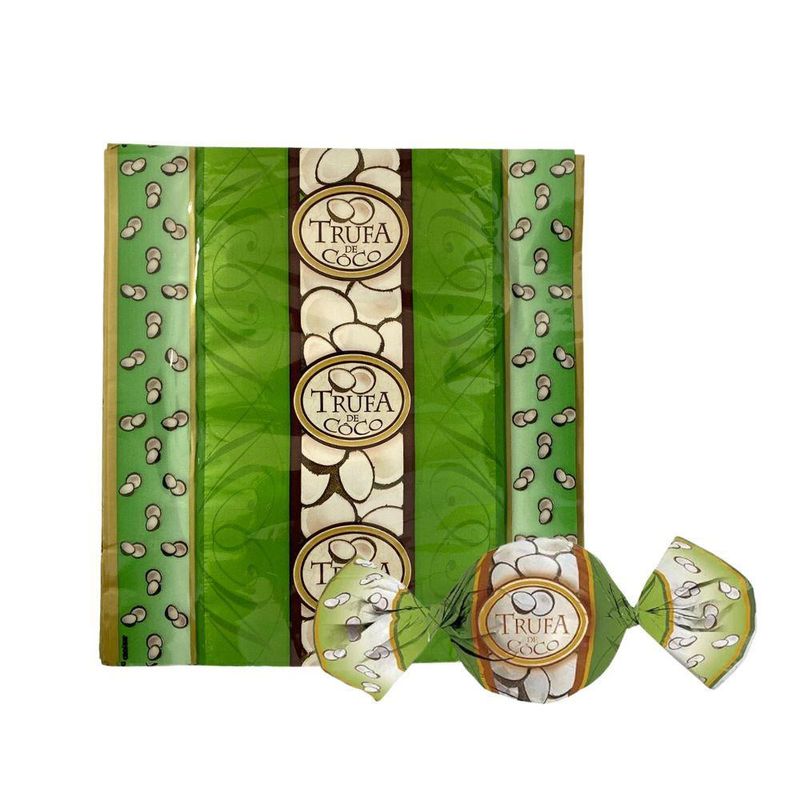 Embalagem para Trufas e Bombons Sabores Coco Cromus (100 Unidades)