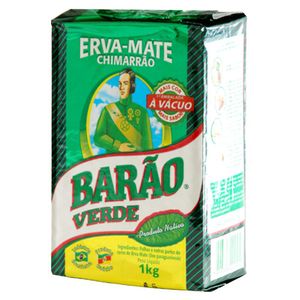 Erva-Mate (Produto Nativo) Verde à vácuo Barão (1KG)
