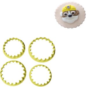 Kit Cortador Babados P Ref. 90384 com 4 peças Blue Star (04 peças)