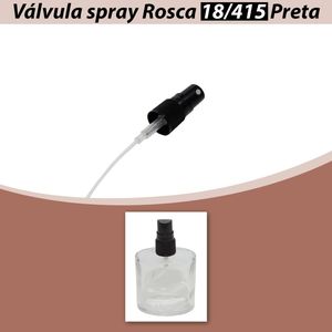 Válvula Spray Rosca 18/415 Preta (01 unidade)