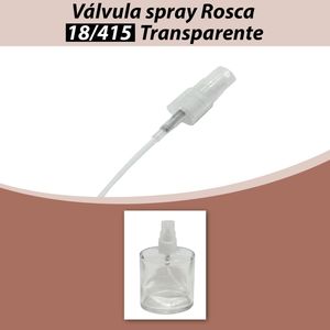 Válvula Spray Rosca 18/415 Transparente (01 unidade)