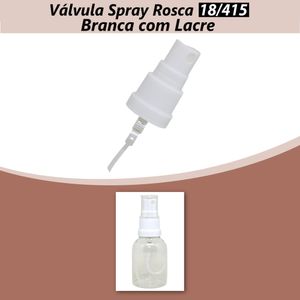 Válvula Spray Rosca 18/415 Branca com Lacre (10 unidades)
