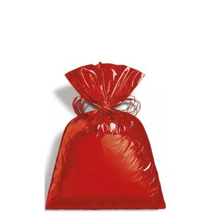 Saco Para Presente Liso Metalcor Vermelho Tamanho P3 10x14cm Cromus (50 unidades)