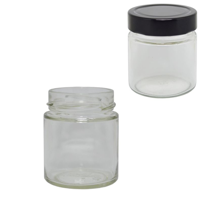 Pote-de-Vidro-Redondo-Standard-156ml-Boca-58mm-Sem-Tampa-Premier-Pack--01-unidade-