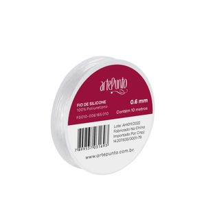 Fio de Silicone 0.6mm Ref. FS010-006-165 ArtePunto (10 metros)