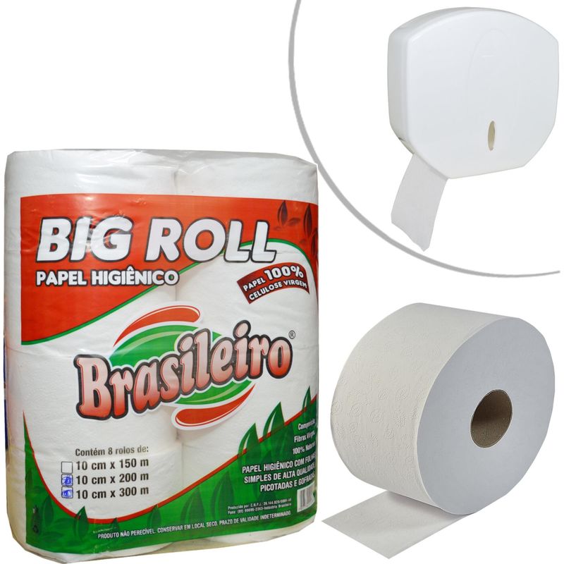 Papel-Higienico-100--Celulose-Virgem-Branco-Big-Roll-10cm-x-150mts-Brasileiro--08-unidades-