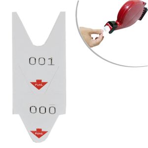 Senhas Numeradas Vermelho com 3 Dígitos (2000 unidades)