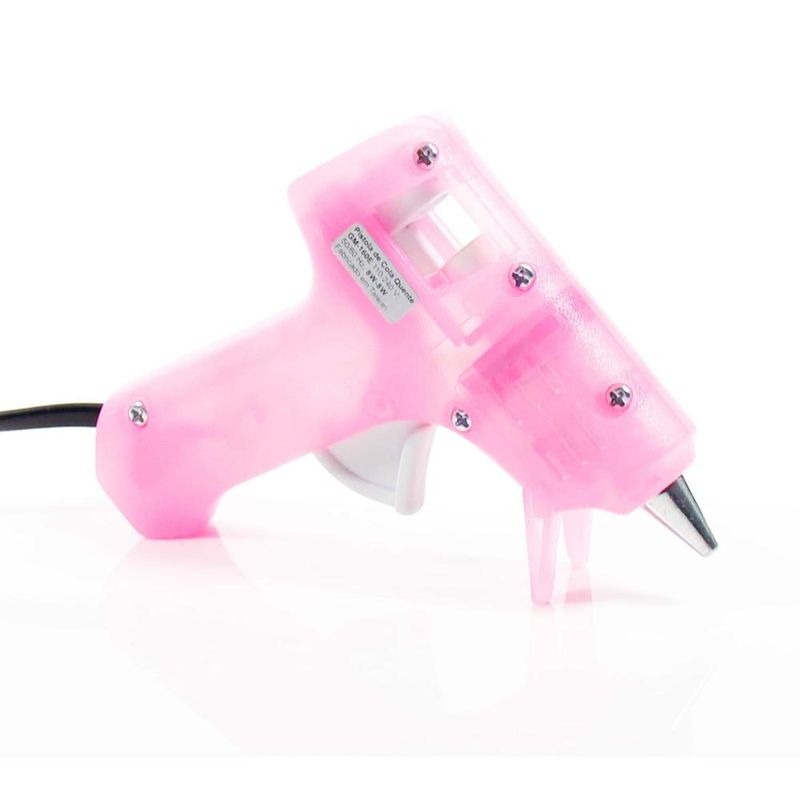 Mini Pistola de Cola Quente Modelo GM-160E Rosa BIVOLT Rhamos e Brito (01UND)