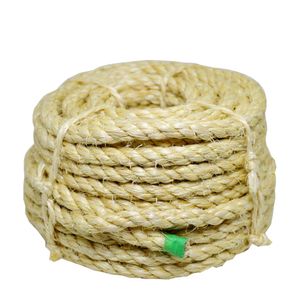Corda de Sisal Torcida Cor Natural Baby Coil 8mm - 5/16 APAEB (Bobina com 615 gramas / 15 metros)