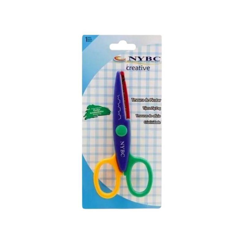Tesoura de Picotar P3 Corte em Zíper 13,5x6,3cm Nybc (01 unidade)