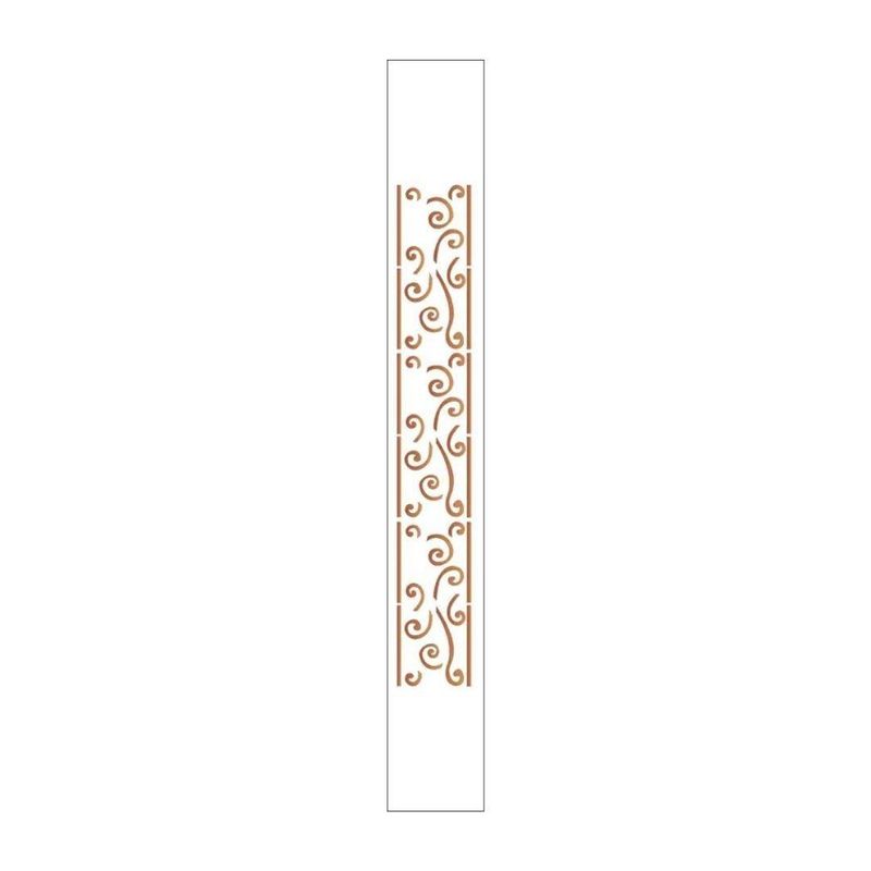 Stencil-Simples-de-Acetato-para-Pintura-4x30cm-Ref.-OPA-0451-Borda-Volutas-OPA--01-unidade-