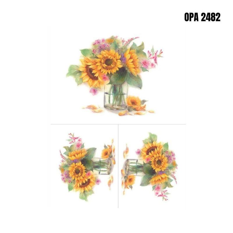 Papel-Para-Decoupage-Opapel-30x45-Ref.-OPA-2482-Flor-Girassol-I-OPA-Criando-Arte--01-unidade-