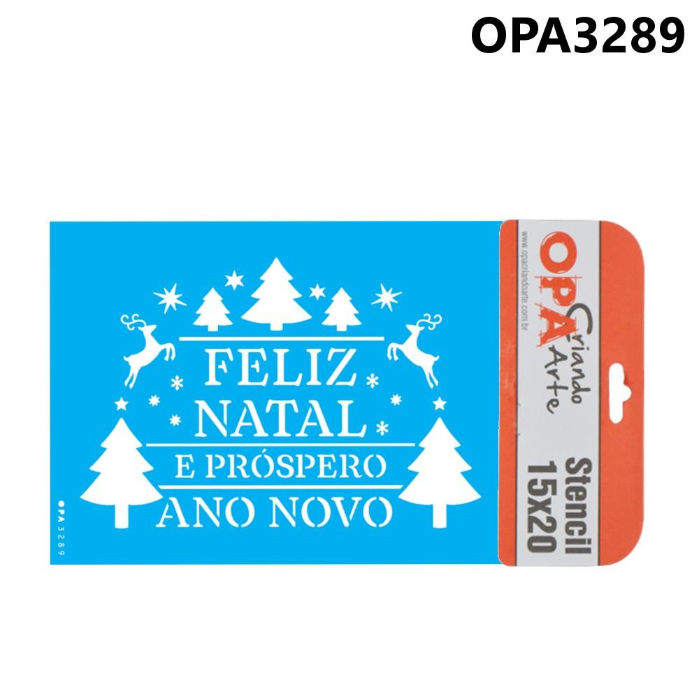 Stencil para Pintura 15 x 20cm - OPA3450 - Árvore de Natal