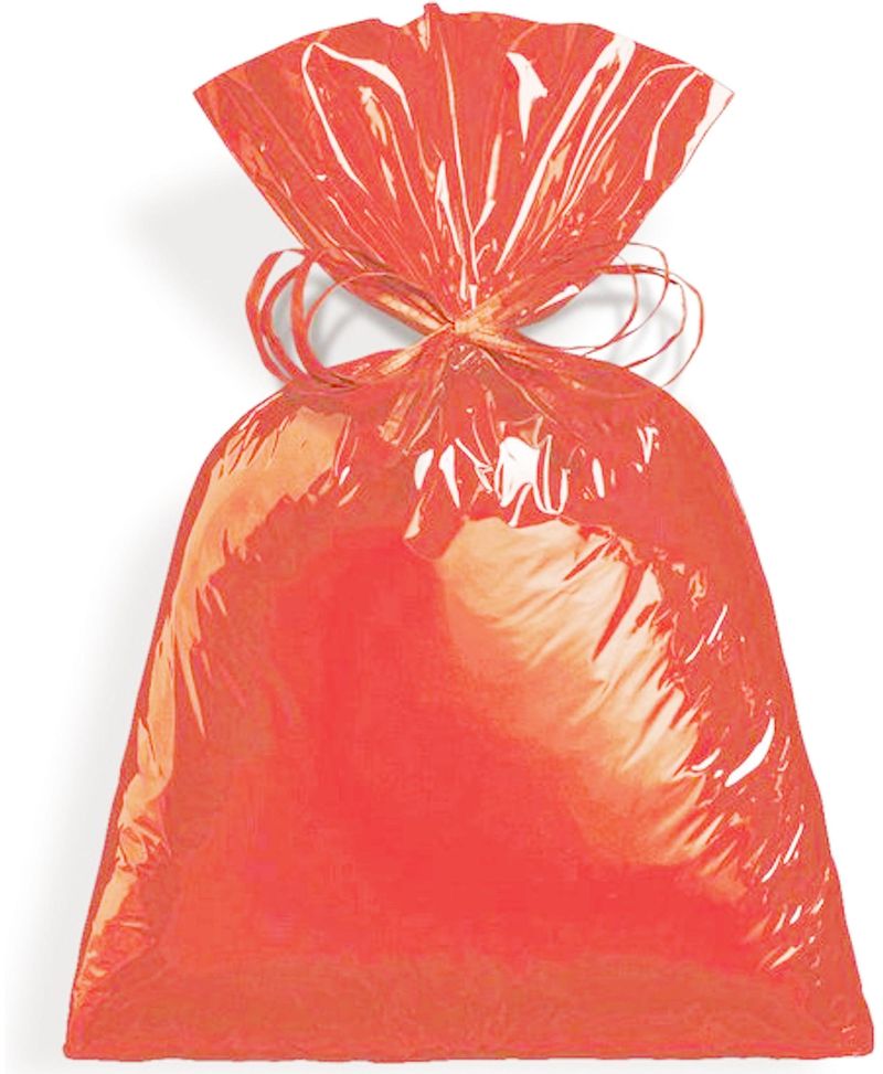 Saco Plástico Liso Vermelho Tamanho P5 15x29cm Cromus (50 unidades)