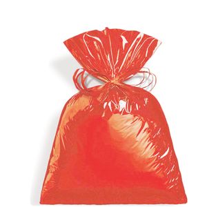Saco Plástico Liso Vermelho Tamanho P4 15x22cm Cromus (50 unidades)