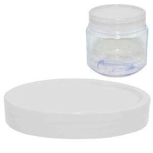 Tampa Plástica 63mm (GCR0000) Transparente Plastow (20 unidades)