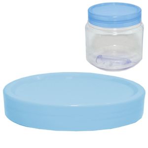 Tampa Plástica 63mm (GCRX350A) Azul Bebê Plastow (20 unidades)