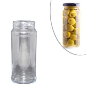 Pote de Vidro Alto P/ Azeitona 350ml S/ Tampa Premier Pack (01 unidade)